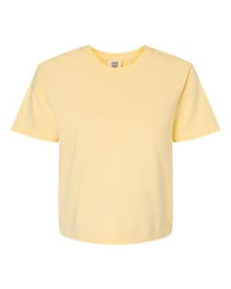 Women's Garment-Dyed Heavyweight Boxy T-Shirt in Butter
