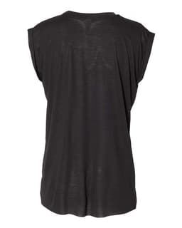 Women’s Flowy Rolled Cuffs Muscle Tee view 2