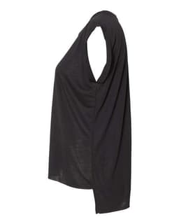 Women’s Flowy Rolled Cuffs Muscle Tee view 3