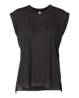 Women’s Flowy Rolled Cuffs Muscle Tee view 1