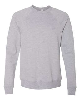 Unisex Sponge Fleece Raglan Crewneck Sweatshirt in Athletic Heather