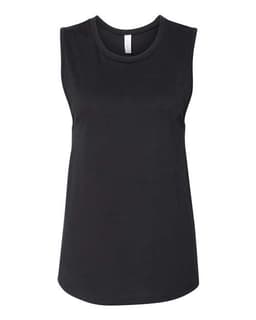 Women's Jersey Muscle Tank in Black