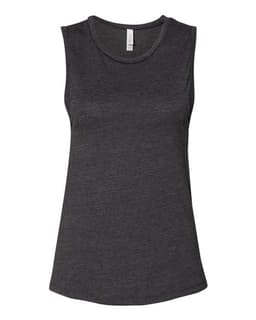 Women's Jersey Muscle Tank in Dark Grey Heather