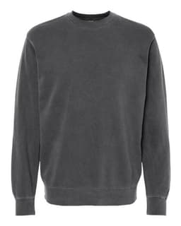 Unisex Midweight Pigment-Dyed Crewneck Sweatshirt in Pigment Black