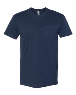 Unisex Cotton Pocket T-Shirt in Midnight Navy