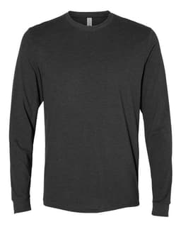 Unisex Sueded Long Sleeve T-Shirt in Heather Charcoal
