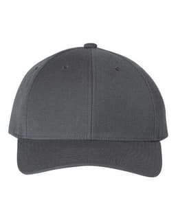 Premium Curved Bill Snapback Cap in Dark Grey