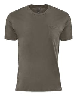 Unisex Cotton Pocket T-Shirt in Heavy Metal