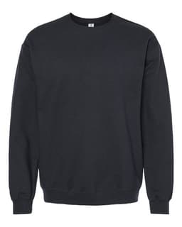 Unisex Softstyle® Midweight Crewneck Sweatshirt in Black