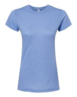 Women's Deluxe Blend T-Shirt in Heather Blue