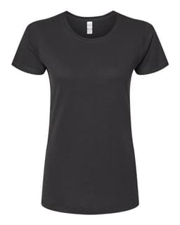 Women's Gold Soft Touch T-Shirt in Black