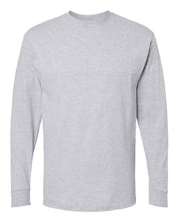 Unisex Gold Soft Touch Long Sleeve T-Shirt in Athletic Heather