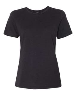 Women’s Relaxed Fit Heather CVC Tee in Black Heather