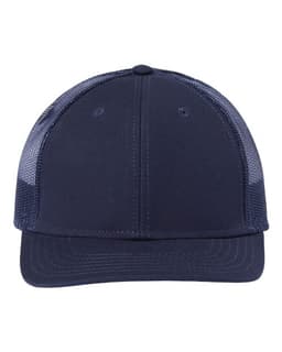 Sustainable Recy Three Trucker Cap in Navy/ Navy