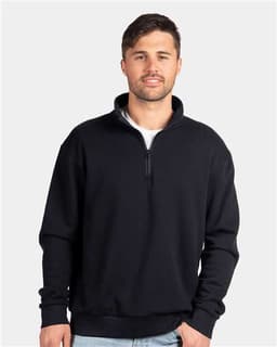 Unisex Fleece Quarter-Zip Pullover view 4