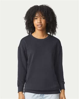 Unisex Garment-Dyed Lightweight Fleece Crewneck Sweatshirt view 4