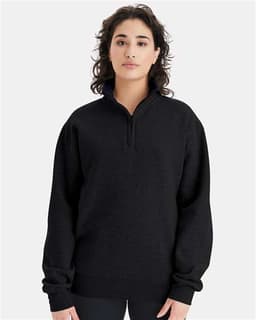 Unisex Powerblend® Quarter-Zip Pullover view 4
