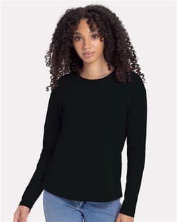 Women's Cotton Relaxed Long Sleeve T-Shirt view 4