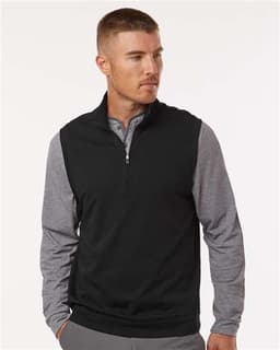 Men's Club Quarter-Zip Vest view 4