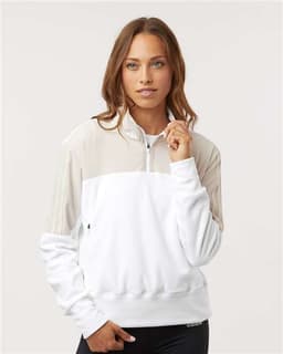 Women's Fleece Quarter-Zip Pullover view 4