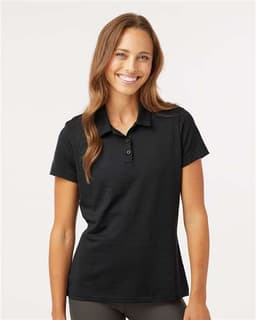 Women's Textured Stripe Polo view 4