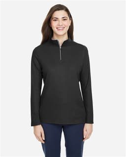 Women's Fusion ChromaSoft™ Pique Quarter-Zip Pullover view 4