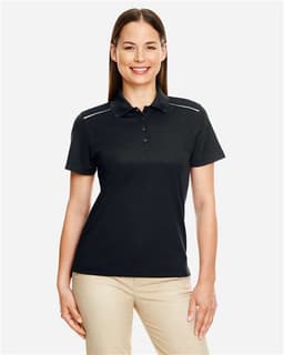 Women's Radiant Performance Piqué Polo with Reflective Piping view 2