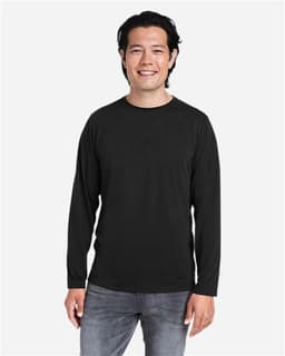 Unisex Fusion ChromaSoft™ Performance Long Sleeve T-Shirt view 4