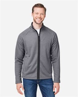 Men's Venture Heathered Stripe Full-Zip Jacket view 4