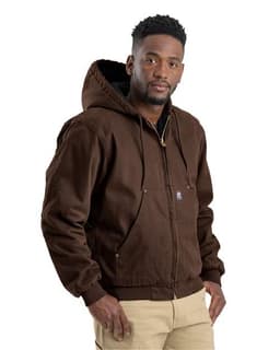Men's Heartland Washed Cotton Duck Hooded Jacket view 2