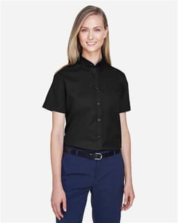 Women's Optimum Short Sleeve Twill Shirt view 3