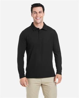 Men's Fusion ChromaSoft™ Long Sleeve Pique Polo view 4