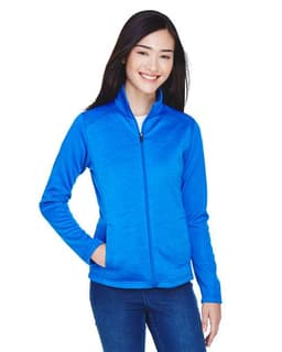 Women's Newbury Colorblock Mélange Fleece Full-Zip Jacket view 3