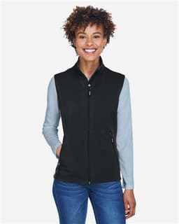 Women's Cruise Two-Layer Fleece Bonded Soft Shell Vest view 3
