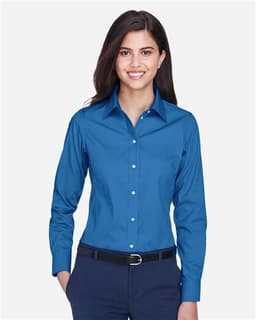 Women's Crown Collection® Oxford Woven Dress Shirt view 3