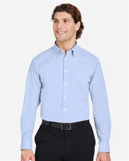 Men's CrownLux Performance® Microstripe Dress Shirt view 4