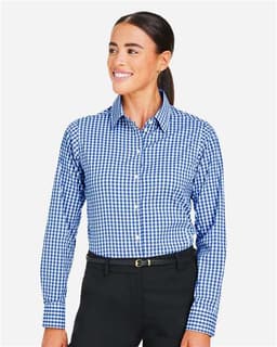 Women's CrownLux Performance® Gingham Dress Shirt view 4