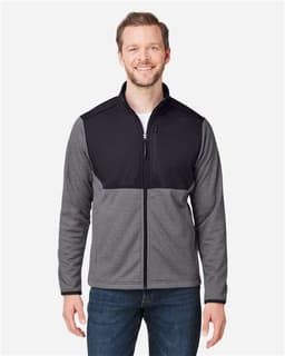 Men's Venture Heathered Stripe Hybrid Jacket view 4