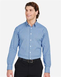 Men's CrownLux Performance® Gingham Dress Shirt view 4