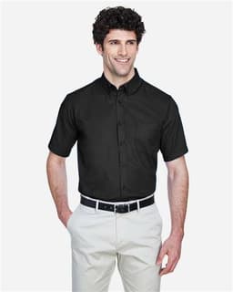 Men's Tall Optimum Short Sleeve Twill Dress Shirt view 3