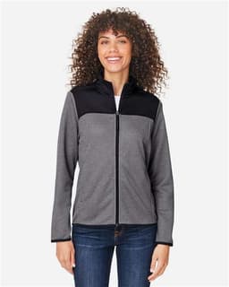 Women's Venture Heathered Stripe Hybrid Jacket view 4