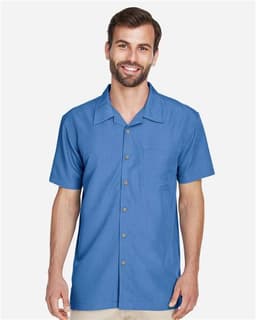 Men's Barbados Textured Camp Shirt view 3