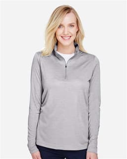 Women's Zone Sonic Heather Performance Quarter-Zip Pullover view 3