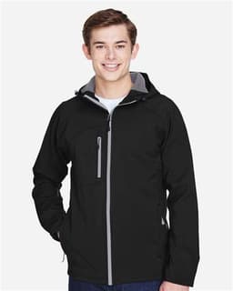 Men's Prospect Two-Layer Fleece Bonded Soft Shell Hooded Jacket view 3