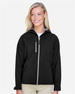 Women's Prospect Two-Layer Fleece Bonded Soft Shell Hooded Jacket view 3