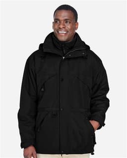 Men's 3-in-1 Parka with Dobby Trim view 3