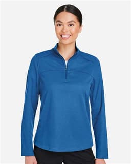 Women's Express Tech Performance Pique Quarter-Zip Pullover view 4