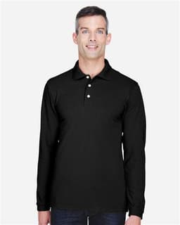 Men's Easy Blend™ Long Sleeve Polo view 3