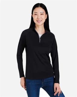 Women's Origin Performance Pique Quarter-Zip Pullover view 4