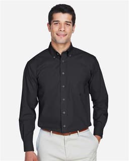 Men's Crown Collection® Broadcloth Woven Dress Shirt view 3